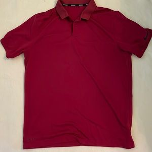 Nike golf polo red size L